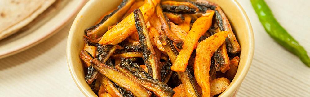 Karela Batata Fry Karela Batata Fry