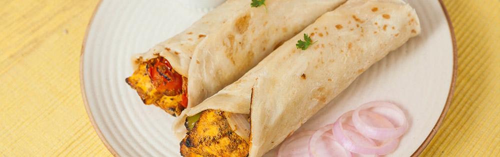 Paneer Tikka Kathi Rolls